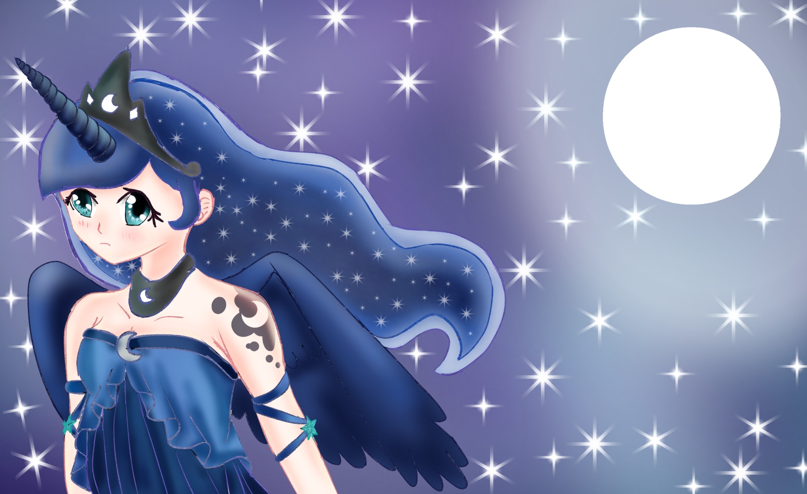 Digital art of Luna!